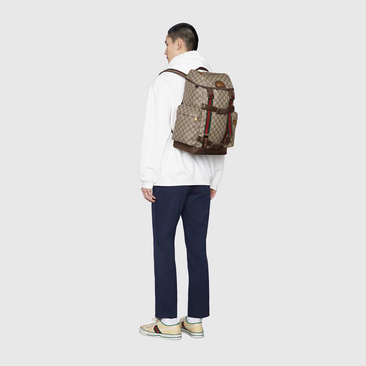 GG skateboard backpack with Web - Gucci Replica