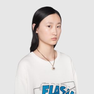 Crystal Double G necklace - Gucci Replica
