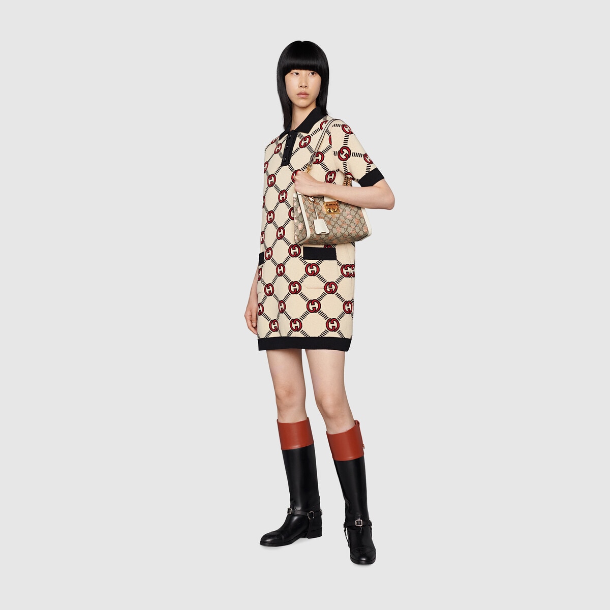 Padlock small berry tote bag Gucci Replica