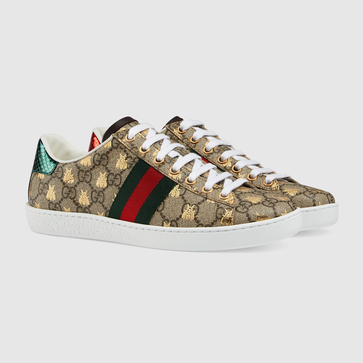 Women's Ace GG Supreme sneaker with bees Gucci Replica